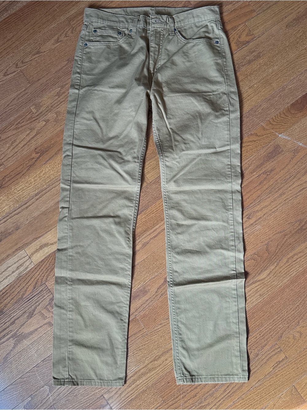 Men's Classic Straight Fit Chino Pants in Tan